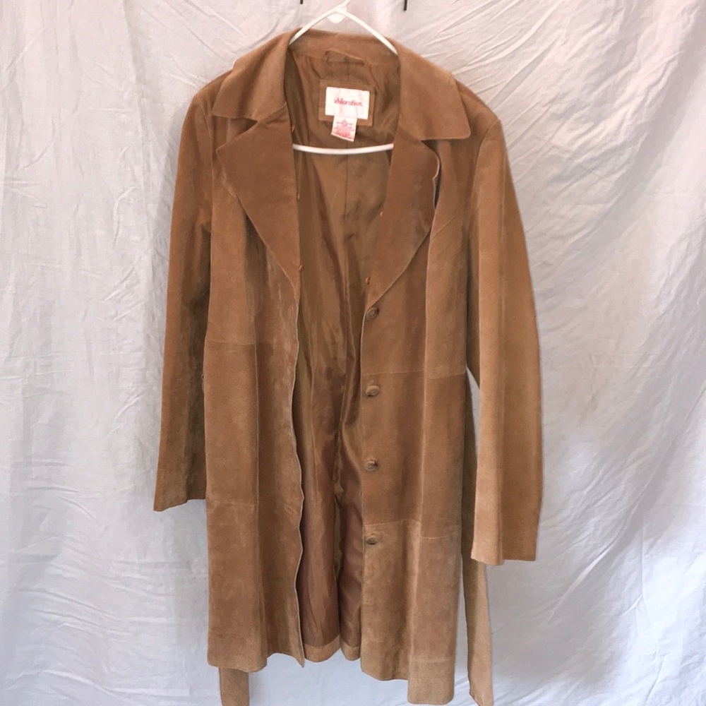 Xhilaration leather tan jacket